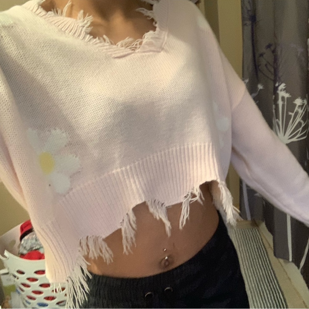 Flower crop top